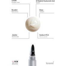 kremi Dudak Bakım Kremi Lip Balm 8 ml | Onarıcı, Peeling Etkili | 8d Hyaluronik Asit, Niasinamid, Skualen