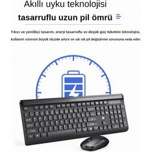 HP CS500 Kablosuz 2.4ghz Türkçe Q Klavye & Mouse Set Siyah (Ramwhite Türkiye Garantili)