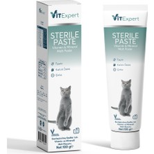 Vitexpert Sterile Paste Kısırlaştırılmış Kediler Için Multi Vitamin ve Mineralli Kısır Kedi Malt Macun 100 gr