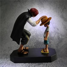 Dükkan Design 18 cm Monkey D. Luffy ve Shanks Statü Figür