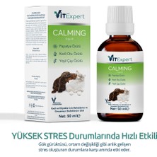 Vitexpert Kedi ve Köpekler Için %100 Doğal Anti Stress Sakinleştirici ve Rahatlatıcı Calming Liquid Damla 50 ml