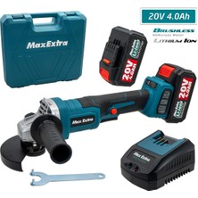 Max Extra MXP6890 Çift Akülü Kömürsüz Avuç Taşlama 20V 4AH 115MM