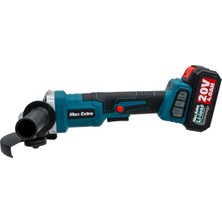 Max Extra MXP6890 Çift Akülü Kömürsüz Avuç Taşlama 20V 4AH 115MM