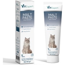 Vitexpert Anti Hairball Malt Paste Tüm Kediler Için Tüy Yumağı Önleyici Sindirime Yardımcı Malt Macun 100 gr