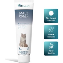 Vitexpert Anti Hairball Malt Paste Tüm Kediler Için Tüy Yumağı Önleyici Sindirime Yardımcı Malt Macun 100 gr