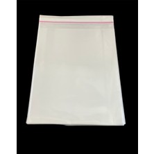 Hg Ambalaj 50 Adet 20X30 cm Bantlı Yapışkanlı Şeffaf Opp Jelatin Poşet ( 20X25+5)