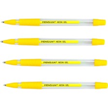 Pensan Neon Jel Kalem Sarı 1 mm 4 Adet