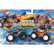 Matchbox FYJ64/HWN62 Hot Wheels Monster Trucks Güçlü Ikili Arabalar Bıgbıte - Bıgfoot