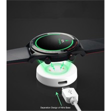 Obrax Huawei Watch Gt - Gt2 - Honor Uyumlu Watch Magic Manyetik Şarj Aygıtlı USB Kablo Beyaz