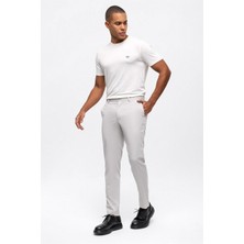 Back & Bond Açık Gri Smart Fit Pamuklu Casual Pantolon