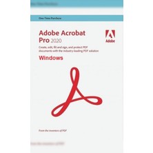 Adobe Acrobat Pro 2020 (Windows) - 2 PC Lifetime/Ömür Boyu Kalıcı Lisans