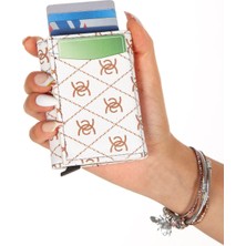 Newish Polo Kadın Mekanizmalı Kartlık ve Cüzdan newpolo200 - Beyaz