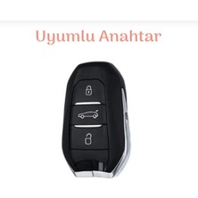 Xukey Peugeot 208 308 408  508 3008 5008 RiFTER Anahtar Kılıfı ANAHTARSIZ ÇALIŞTIRMA