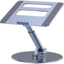 TezMax 360° Dönerli Metal Ayarlanabilir Katlanır Laptop Tablet Standı Yükseltici Notebook MacBook Tutucu