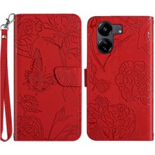 MY Boutique1 Bilek Kayışı Anti-Damla Koruma Deri ile Xiaomi Redmi 13C 4g Için Kılıf (Yurt Dışından)