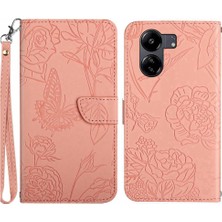 MY Boutique1 Bilek Kayışı Anti-Damla Koruma Deri ile Xiaomi Redmi 13C 4g Için Kılıf (Yurt Dışından)