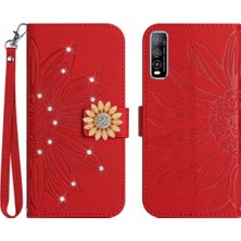 MY Boutique1 Vivo Yvivo Telefon Kılıfı Için Flip Cüzdan Kredi Kartı Pu Deri Flip Tpu (Yurt Dışından)