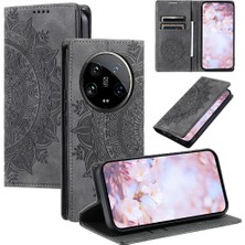 MY Boutique1 Xiaomi 14 Için Kılıf Ultra Darbeye Kapak Kapak Kart Ekleme Yan Pu (Yurt Dışından)