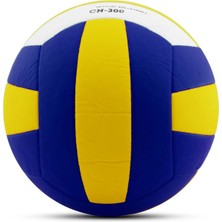 Alastor Ala Store Voleybol Topu Soft Touch Yapıştırma Yumuşak Yüzey 18 Panel 5 Numara Sarı-Lacivert