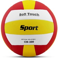 Ala Store Voleybol Topu Soft Touch Yapıştırma Yumuşak Yüzey 18 Panel 5 Numara Kırmızı