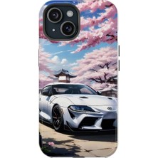 Woppshop Apple iPhone 12 Uyumlu Silikon Kılıf - Toyota Supra 3