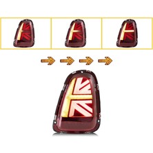 Mini cooper r59 stop lambası ledli british flag 2008 / 2014 kırmızı