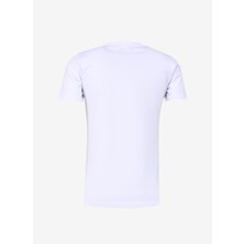 Ko Samui Bisiklet Yaka Baskılı Beyaz Erkek T-Shirt Kmtt S240 Bas_snapshot Regular Fıt