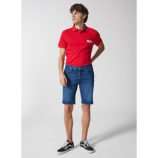 Tommy Hilfiger Normal Bel Slim Fit Erkek Denim Şort MW0MW35176