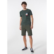 Ko Samui Bisiklet Yaka Desenli Haki Erkek T-Shirt Kmtr S221 Mındset_craft&co Regular