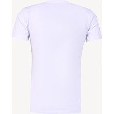 Ko Samui Bisiklet Yaka Baskılı Beyaz Erkek T-Shirt Kmtt S259 Saıl_graphıc Regular Fıt