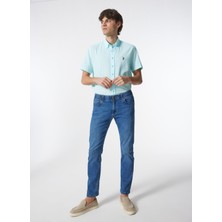 Lee Normal Bel Slim Tapered Mavi Erkek Denim Pantolon L72A007G18