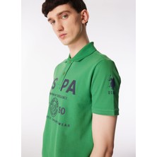 U.S. Polo Assn. Yeşil Erkek Slim Fit T-Shirt T-Manca