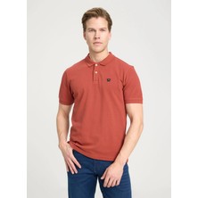 Wrangler Kiremit Erkek Polo T-Shirt W7D5K4XX2T222 Kısa Kollu Polo Tshir