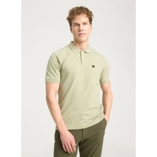 Wrangler Yeşil - Gri Erkek Polo T-Shirt W7D5K4XX2T37Y Kısa Kollu Polo Tshir