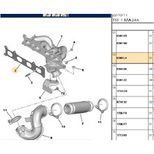 Psa Egzoz Manifold Contası 307 308 407 Exper C4 C5 Jumpy (0349L4)