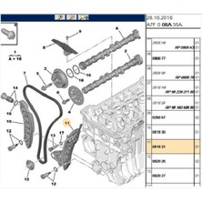 Psa Eksantrik Zincir Paleti 207 208 308 3008 508 5008 Partner Tepee Rcz C3 C4 C5 Berlingo (081831)