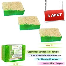 Organicsun Doğal Kabak Lifli Aloe Vera Sabunu 120 gr x 3 Adet Tüm Cilt Tipleri Için B ve E Vitaminli