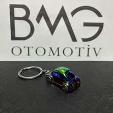 BMG Otomotiv Araç Vosvos Hologramlı Metal Anahtarlık