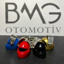 BMG Otomotiv Metal Kask Anahtarlık -Gold-