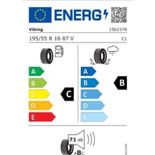 Viking 195/55 R16 87V Protech Newgen Oto Yaz Lastiği ( Üretim Yılı: 2024 )