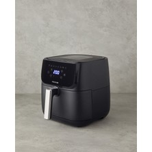 English Home Aıf 2001 Dijital Çıkarılabilir Sepetli Air Fryer Xl Siyah-Krom