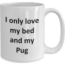 Bexdore Komik Pug Kupa - Kahve Fincanı Pug Köpek Kahve Fincanı - Ingilizce Kahve Kupa Bardak