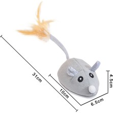 Decisive Akıllı Algılama Fare Kedi Oyuncakları Interaktif Elektrikli Doldurulmuş Oyuncak Kedi Teaser Kendi Kendine Oynayan USB Şarj Yavru Fareler Oyuncaklar (Yurt Dışından)