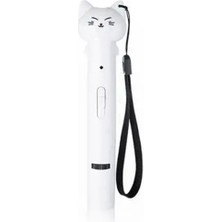 Decisive Beyaz 1 Adet Komik Pet Kedi Kalem Lazer Çok Fonksiyonlu USB Çok Desenli Projeksiyon 3-In-1 Lazer Oyuncak Tüy Sopa Hayvan Oyuncaklar (Yurt Dışından)