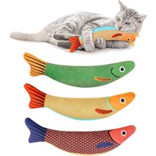 Decisive 3pcs Kediler Çiğneme Oyuncakları, Isırmaya Dayanıklı Kediler Oyuncakları Zil Içinde, Peluş Karikatür Yavru Kedi Diş Çıkarma Interaktif Oyuncak Kedilerle Uyumlu (Yurt Dışından)