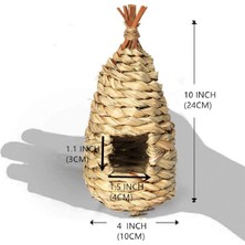 Decisive Adet Kuş Evleri, El Dokuma Doğal Asma Yuvalar, Ispinozlar ve Kanaryalar ile Uyumlu Açık Kafes Barınak Hideaway (Yurt Dışından)