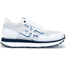 Fabi Erkek Hakiki Deri Beyaz/mavi Sneakers & Spor Ayakkabı 510 FU0876B Erk Ayk Y24 Bıanco/blu