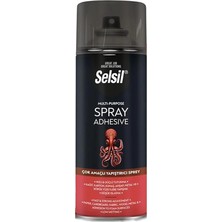 Spreycim Selsil Çok Amaçlı Sprey Yapıştırıcı Kağıt Karton Kumaş Ahşap Metal Köpük Yüzey Yapıştırıcı Sprey 400 ml