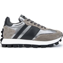 Fabi Erkek Hakiki Deri Gri Sneakers & Spor Ayakkabı 510 FU1026CL Erk Ayk Y24 Alpaca/londra/argnt