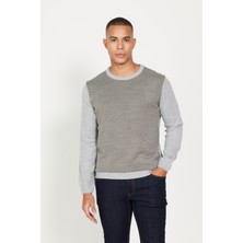 Altınyıldız Classics Standart Fit Normal Kesim Bisiklet Yaka Desenli Triko Kazak